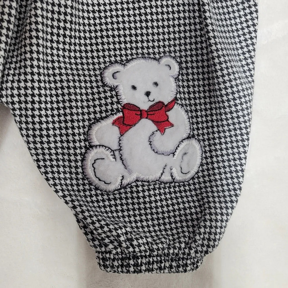 🌴3/$15🌴 HealthtexVintage knit romper Size 0-5 months Red herringbone - Picture 4 of 12